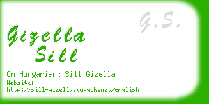 gizella sill business card
